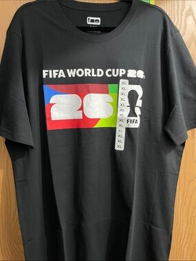 FIFA World Cup 26 Black Graphic T-Shirt Sz XL NWT